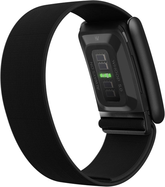 WHOOP 5.0/MG Activity Tracker - 12 Month Membership - Health and Fitness Wearable – 24/7 Activity and Sleep Tracker, Personalized Coaching, Menstrual Cycle Insights – 14+ Days Battery Life
