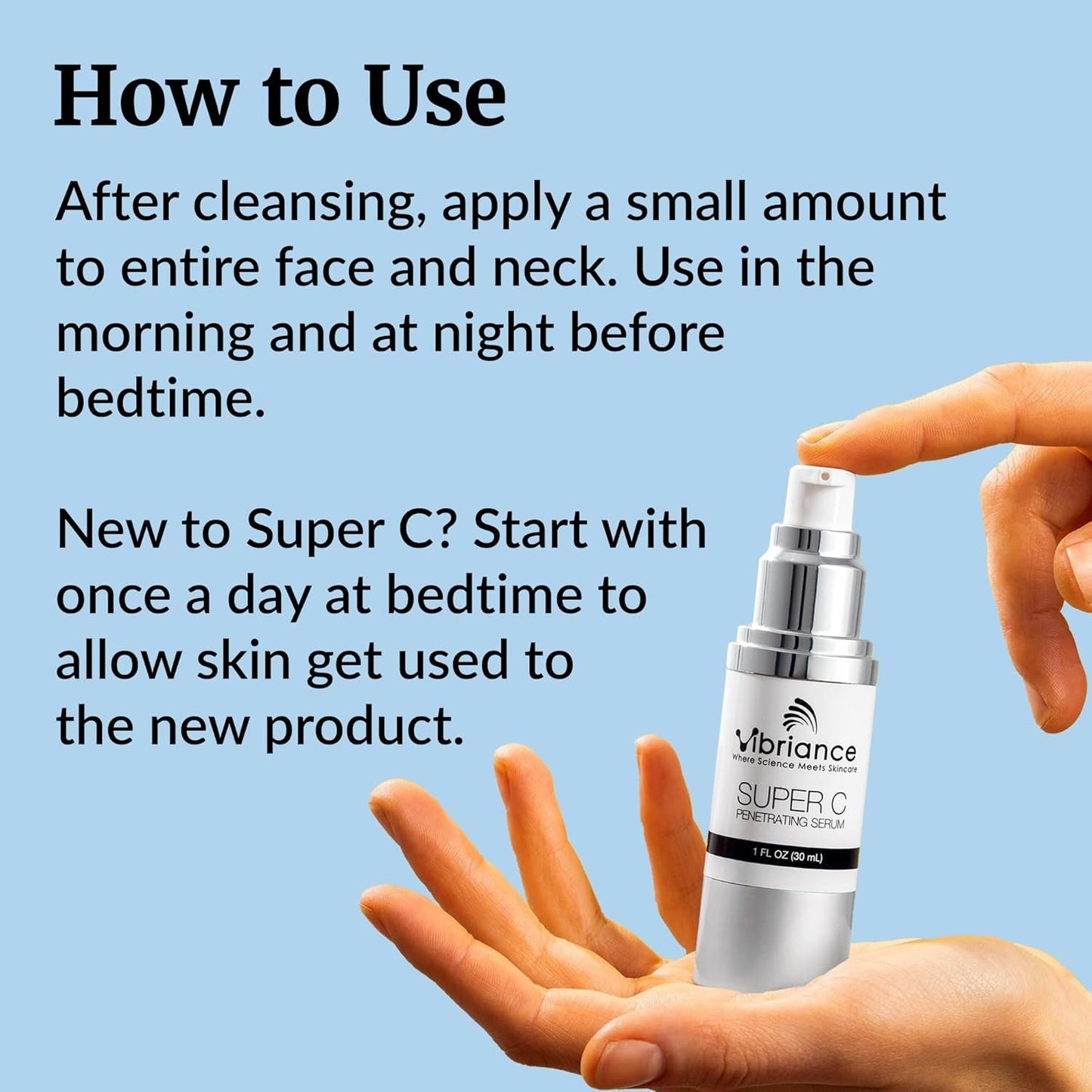 Vibriance Super C Serum pour peau mature - Formule vitaminique tout-en-un hydrates, fermes, lifts, lisses, cible les taches de vieillesse, rides, 1 fl oz