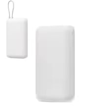 Étui en silicone antichoc pour batterie externe Xiaomi avec câble intégré 20000mAh 22.5W PB2020MI, étui de protection anti-poussière