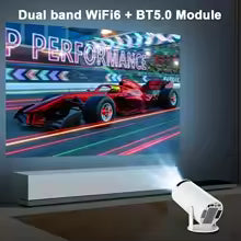 Projecteur de maison intelligente 1080P HDR10 4K pris en charge Mini projecteur Portable WiFi Bluetooth miroir d'écran projecteur de théâtre clé TV